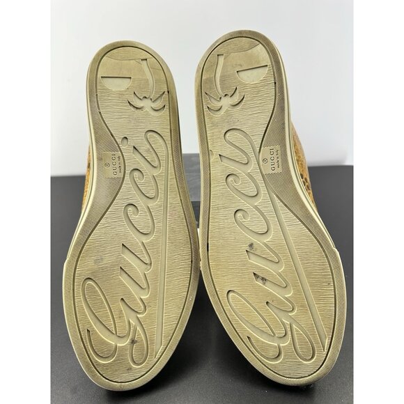 Gucci Phyton Snakeskin Yellow Sneakers For Man Size 10.5-Gucci - Picture 10 of 16